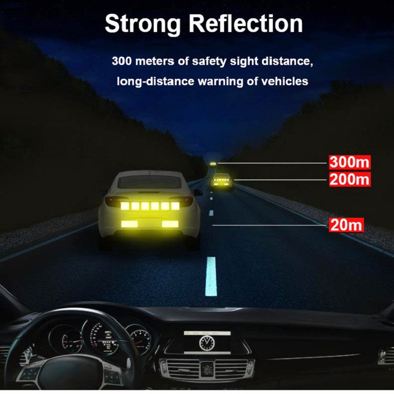 10 bucăți autocolante de siguranță autocolante de siguranță pentru autovehicule și autovehicule benzi reflectorizante de avertizare autocolante de siguranță pentru motociclete