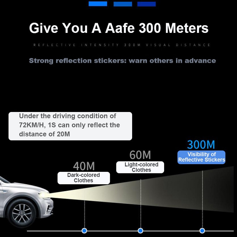 10 bucăți autocolante de siguranță autocolante de siguranță pentru autovehicule și autovehicule benzi reflectorizante de avertizare autocolante de siguranță pentru motociclete