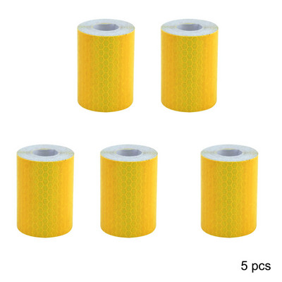 5 buc/lot 300 cm * 5 cm DIY bandă de avertizare autocolante benzi de avertizare reflector autocolant de protecție film reflectorizant marca de siguranță auto