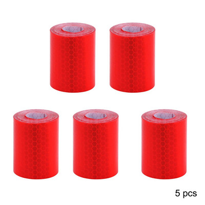 5 buc/lot 300 cm * 5 cm DIY bandă de avertizare autocolante benzi de avertizare reflector autocolant de protecție film reflectorizant marca de siguranță auto