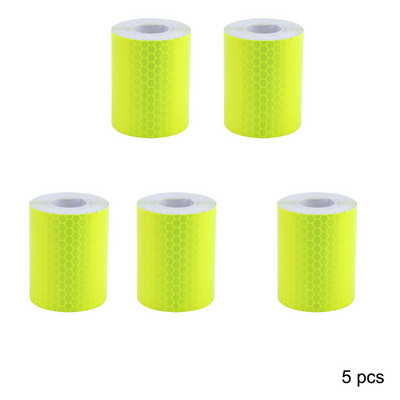 5 buc/lot 300 cm * 5 cm DIY bandă de avertizare autocolante benzi de avertizare reflector autocolant de protecție film reflectorizant marca de siguranță auto