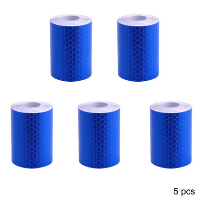 5 buc/lot 300 cm * 5 cm DIY bandă de avertizare autocolante benzi de avertizare reflector autocolant de protecție film reflectorizant marca de siguranță auto