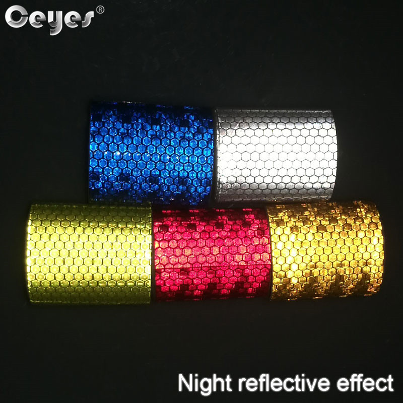 5 buc/lot 300 cm * 5 cm DIY bandă de avertizare autocolante benzi de avertizare reflector autocolant de protecție film reflectorizant marca de siguranță auto