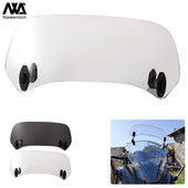 Extensie universală pentru parbriz pentru motociclete Spoiler din plastic Supliment Deflector de aer Profil aerodinamic reglabil 2 culori