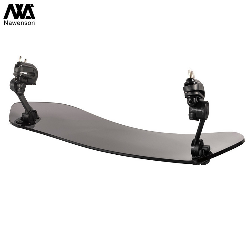 Extensie universală pentru parbriz pentru motociclete Spoiler din plastic Supliment Deflector de aer Profil aerodinamic reglabil 2 culori