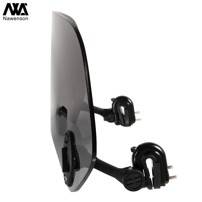 Extensie universală pentru parbriz pentru motociclete Spoiler din plastic Supliment Deflector de aer Profil aerodinamic reglabil 2 culori