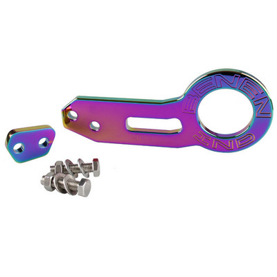 General din aliaj de aluminiu Bara de protecție spate pentru autovehicul Remontare cârlig bara de protecție spate Cârlig de remorcare spate Instrument de tracțiune/găuri rotunde