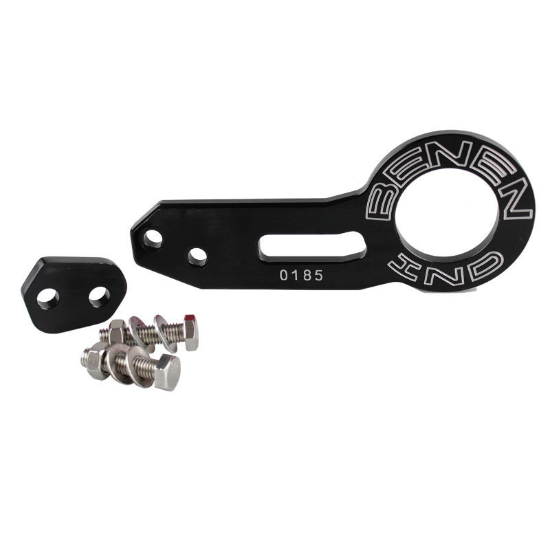 General din aliaj de aluminiu Bara de protecție spate pentru autovehicul Remontare cârlig bara de protecție spate Cârlig de remorcare spate Instrument de tracțiune/găuri rotunde