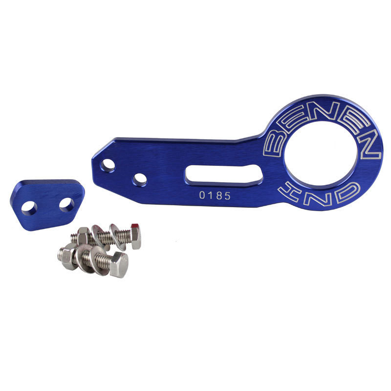 General din aliaj de aluminiu Bara de protecție spate pentru autovehicul Remontare cârlig bara de protecție spate Cârlig de remorcare spate Instrument de tracțiune/găuri rotunde