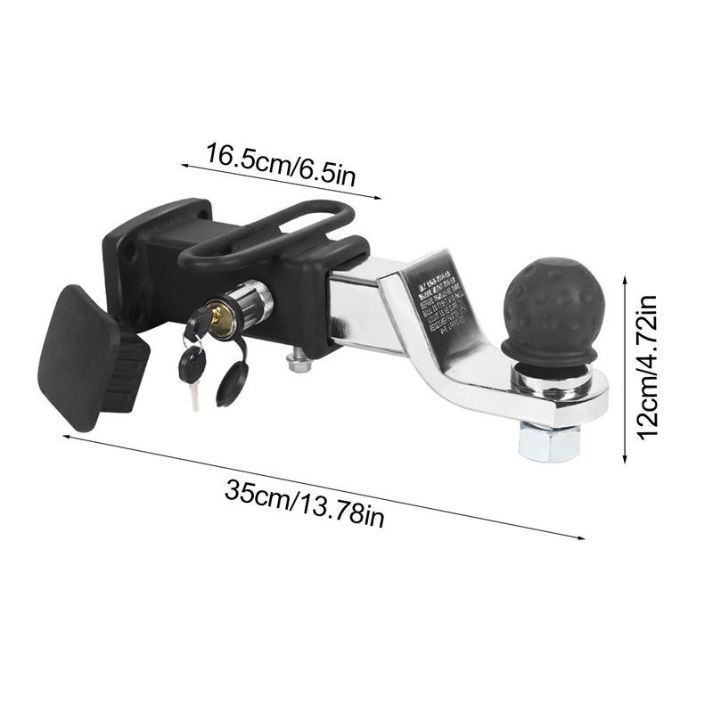Suport de cârlig de remorcă Cârlige de remorcă reglabil pentru camioane Suport de bilă pentru cârlig de remorcă Braț universal pentru cârlig de remorcă de 2 inchi