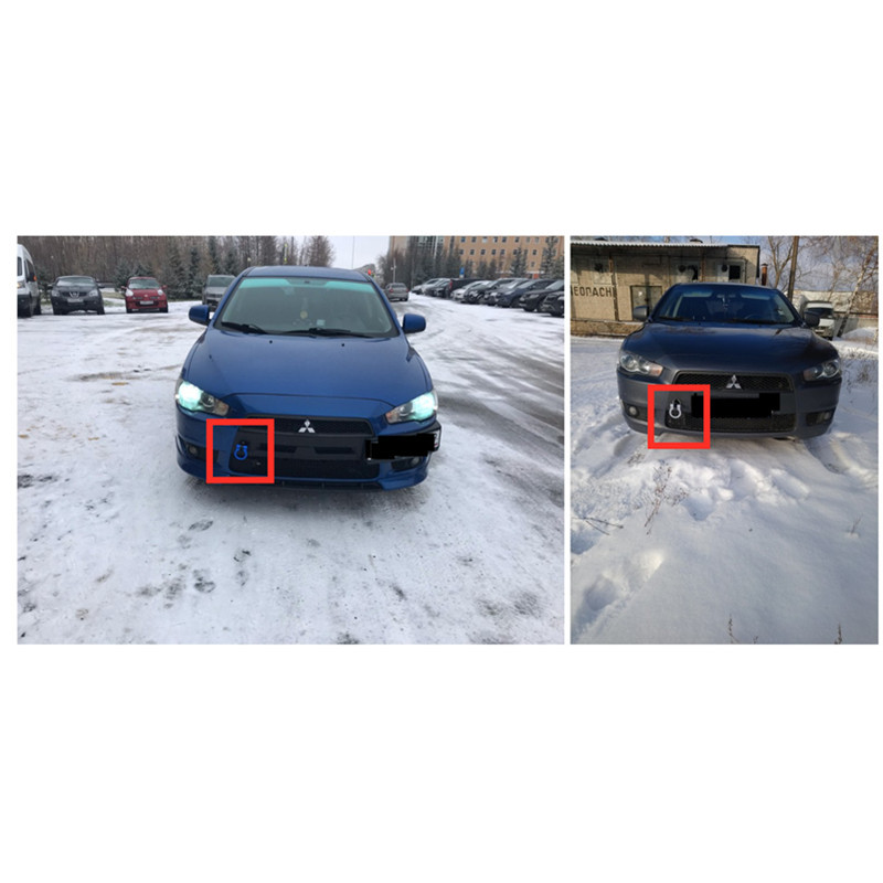Racing csavaros alumínium CNC első vonóhorog utánfutó Mitsubishi Lancer EVO EX 2008-2011 RS-TH008-4