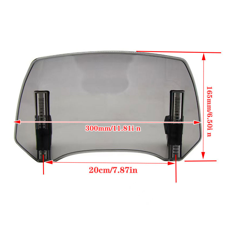 Sobib Kawasaki BMW Ducati Honda Benelli Yamaha reguleeritava tuuleklaasi tuulesuunaja universaalse mootorratta spoileri esiklaasile