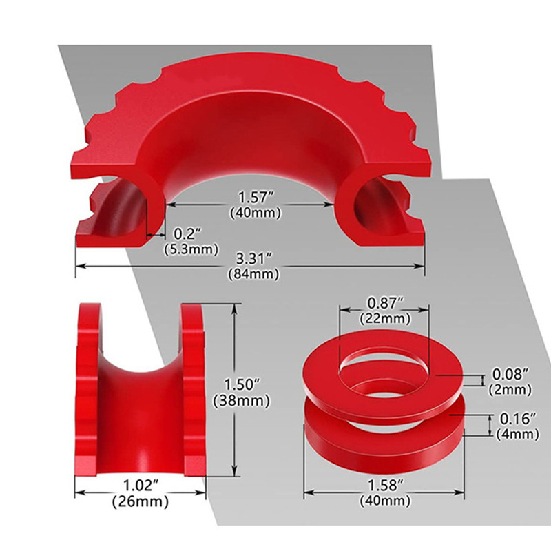 D formos žiedo pakabos izoliatoriai Automobilių sunkvežimių pančiai Apsauginis dangtis Priekabos apkabos izoliatorius Apsaugo nuo pavarų barškėjimo Automobilių priedai