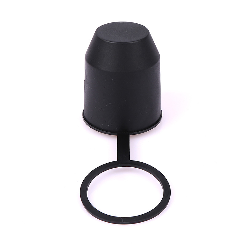 Capac negru Cârlig de remorcare Remorcă de rulotă Minge de remorcare Protejează bara de remorcare automată Capac cu bile Accesoriu Husă de protecție cu design simplu și durabil
