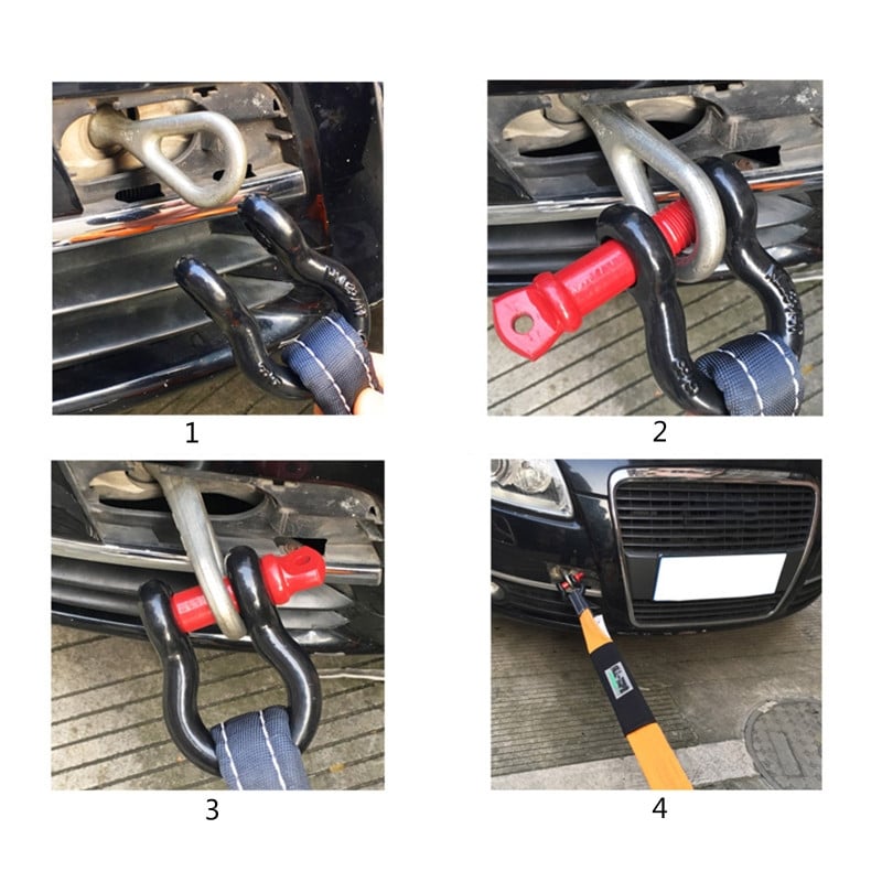 Utánfutó horog nagy teherbírású horganyzott kengyelek D gyűrű 2,0 T/4,75 T/6,5 T járművek vonóhorog-tartozékaihoz