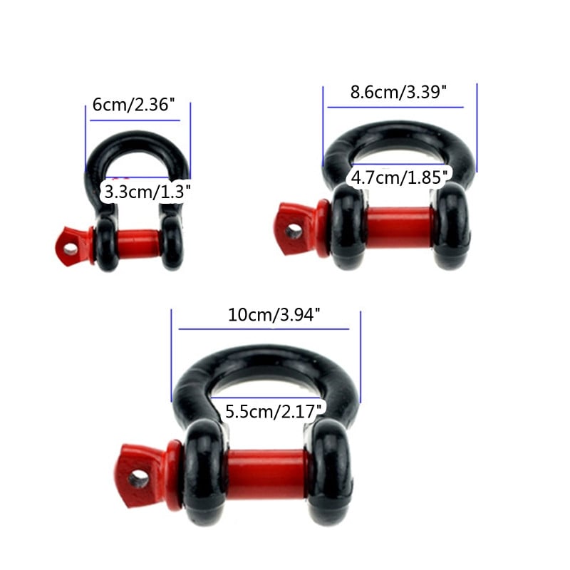 Utánfutó horog nagy teherbírású horganyzott kengyelek D gyűrű 2,0 T/4,75 T/6,5 T járművek vonóhorog-tartozékaihoz