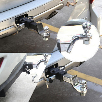 Αντικλεπτική βάση κοτσαδόρου ρυμουλκούμενου Κοτσαδόροι ρυμουλκούμενου για ρυμούλκηση χαλύβδινων σφαιρών ρυμούλκησης 2 ιντσών με κλειδαριές κλειδιών για αυτοκίνητα φορτηγά αυτοκινήτων