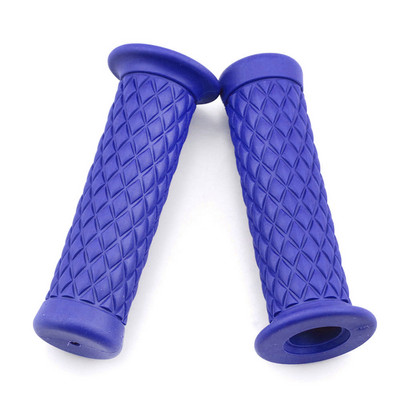 Pereche de mânere universale pentru ghidon de motocicletă de 22 mm, retro, din cauciuc moale, mânere de motocross pentru Chopper Cafe Racer Aprilia Bobber