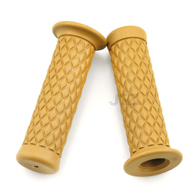 Pereche de mânere universale pentru ghidon de motocicletă de 22 mm, retro, din cauciuc moale, mânere de motocross pentru Chopper Cafe Racer Aprilia Bobber