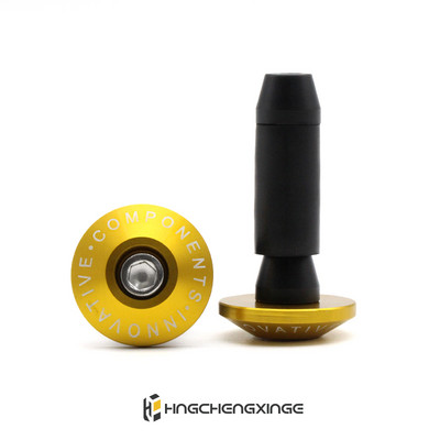 Μπάρα χειρολαβής μοτοσικλέτας Βάρος τέλος χειρολαβής Καπάκι αντικραδασμικό ασημένιο βύσμα για ανταλλακτικά ποδηλάτου Yamaha Kawasaki honda Dirt