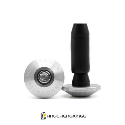 Μπάρα χειρολαβής μοτοσικλέτας Βάρος τέλος χειρολαβής Καπάκι αντικραδασμικό ασημένιο βύσμα για ανταλλακτικά ποδηλάτου Yamaha Kawasaki honda Dirt