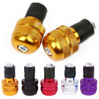 2 buc CNC Motocicletă Road MTB Bicicletă Ghidon Capă Manere Mânere Mufă Cap Bar 22mm Motor Ghidon Capete Contragreutate Manere