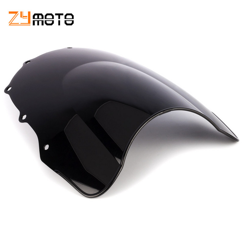 Juodas skaidrus priekinis stiklas, skirtas Kawasaki ZZR400 ZZR600 ZZR 400 ZZR 600 1993-2007 2006 2005 2004 2003 2002 2001 2000 1999