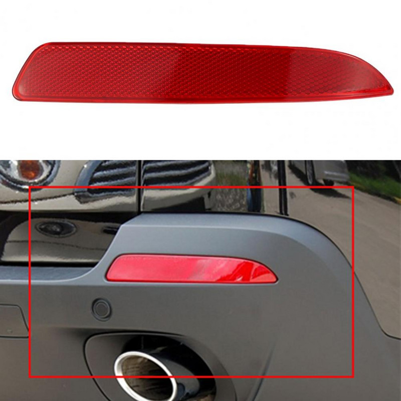 Hátsó lökhárító fényvisszaverő piros jobb bal hátsó lökhárító burkolat Hamis lámpa reflektor 63217158949 63217158950 BMW X5 X6 E70 E71 07-13