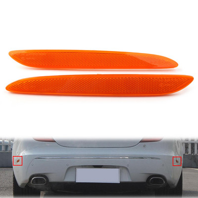 Benzi reflectorizante laterale pentru bara spate auto pentru Jaguar XJ 2010 2011 2012 2013 2014 2015 2016 2017 Plastic ABS