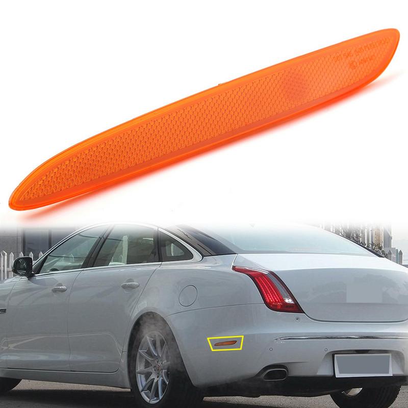 Benzi reflectorizante laterale pentru bara spate auto pentru Jaguar XJ 2010 2011 2012 2013 2014 2015 2016 2017 Plastic ABS