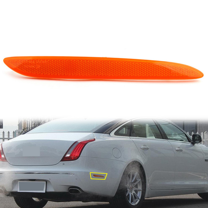 Benzi reflectorizante laterale pentru bara spate auto pentru Jaguar XJ 2010 2011 2012 2013 2014 2015 2016 2017 Plastic ABS
