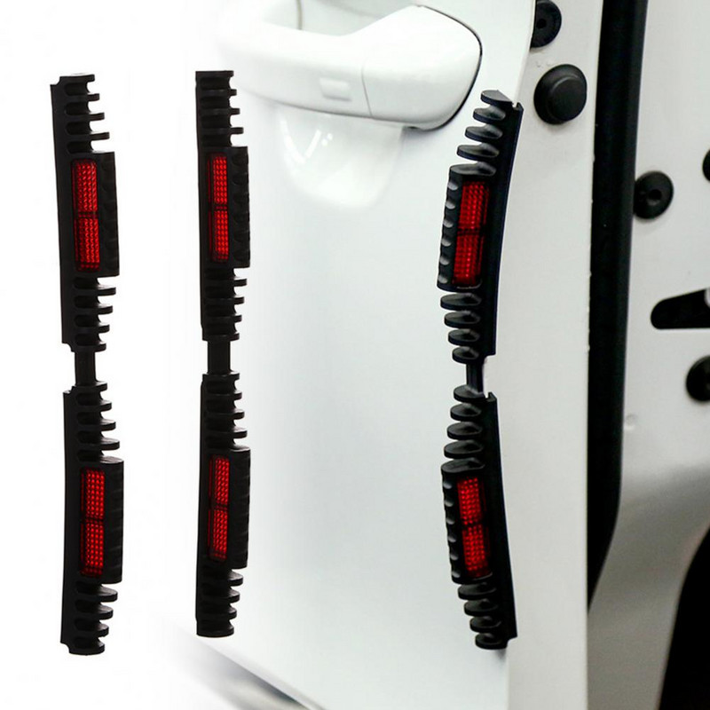 Autocolante de avertizare Durabile 2 bucăți de înaltă calitate pentru margini de ușă Benzi reflectorizante pentru uși ABS anti-coliziune pentru mașini