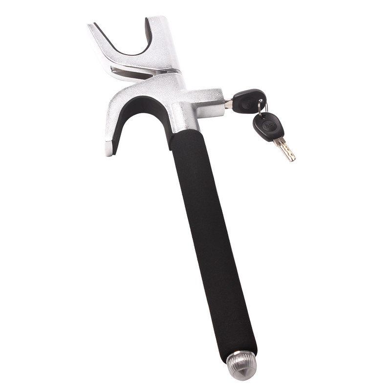 FARBIN Brava za upravljač Protuprovalna brava za vozila Podesiva duljina Sigurnosni čekić za samoobranu, Alat za teške uvjete rada