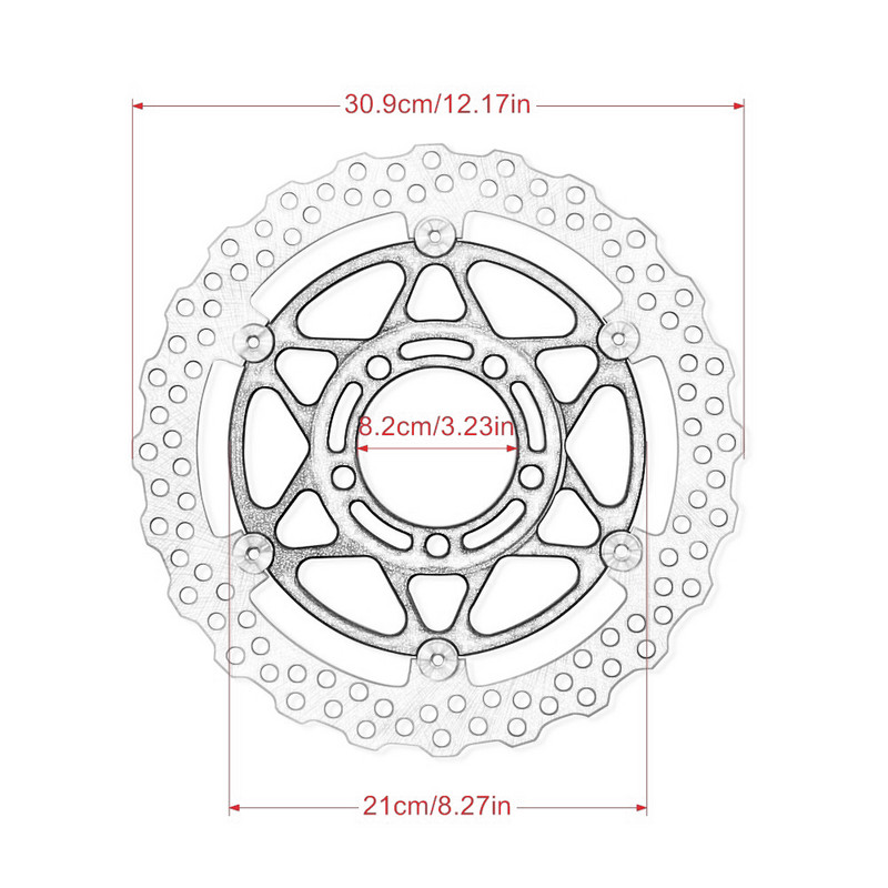 Pentru Kawasaki Ninja ZX6R ZX10R ZX14R ZG1400 ZZR 1400 2PCS Accesorii Motociclete Disc Frana Fata Disc Rotori Aur Negru