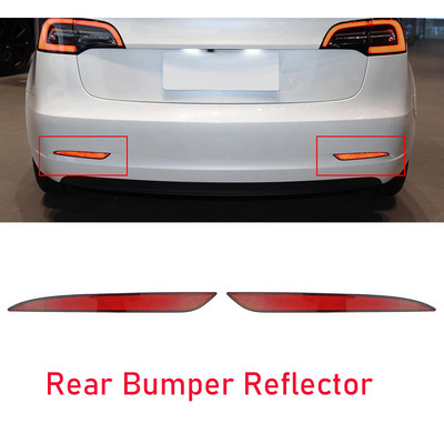 LED reflektor zadného nárazníka auta, brzdové svetlo, zadné svetlo, nálepka na zadný nárazník pre Tesla Model 3