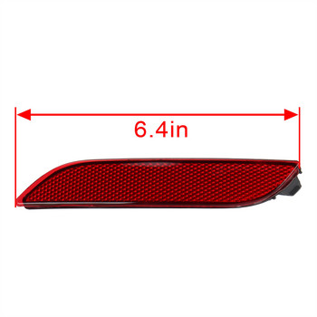 Ανακλαστήρας αριστερού και δεξιού προφυλακτήρα πίσω φως φρένων χωρίς λαμπτήρα Πλαστικό κόκκινο για Toyota Camry 2018 2019 2020 81910-06070