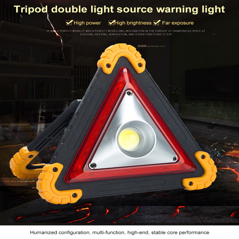 Trepied reflectorizant pliabil pentru mașină Triunghi de avertizare pentru avarie de urgență Trepied de avertizare pentru siguranța rutieră de noapte Accesorii reflectorizante