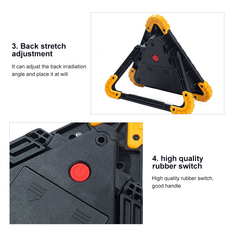 Trepied reflectorizant pliabil pentru mașină Triunghi de avertizare pentru avarie de urgență Trepied de avertizare pentru siguranța rutieră de noapte Accesorii reflectorizante