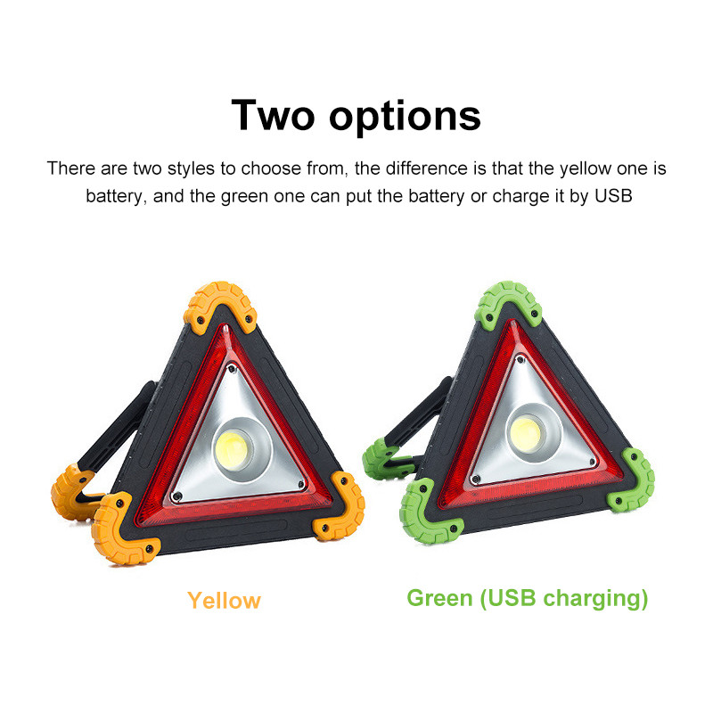 Trepied reflectorizant pliabil pentru mașină Triunghi de avertizare pentru avarie de urgență Trepied de avertizare pentru siguranța rutieră de noapte Accesorii reflectorizante