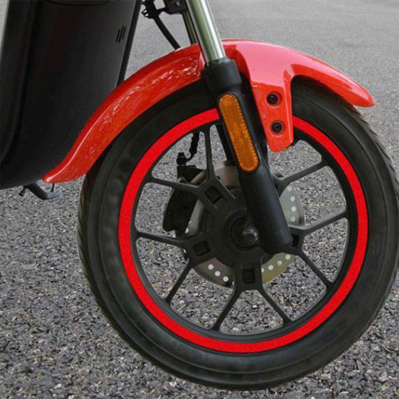 Nálepky na kolesá motocyklov, nálepky na ráfiky kolies, nálepky na oceľové ráfiky, nálepky na upravené náboje kolies, reflexné nálepky na 18-palcové pneumatiky