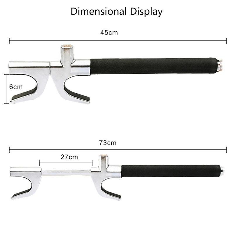 Vairo užraktas | Automobilių apsaugos nuo vagystės įrenginys | Sunkiam naudojimui reguliuojamo ilgio apkabos užraktai U formos universaliai tinka sunkioms apkrovoms Secure E