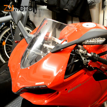 За Ducati Panigale 899 1199 1199R 1199S 2011 2012 2013 2014 2015 2016 2017 Предно стъкло Мотоциклет с двоен балон