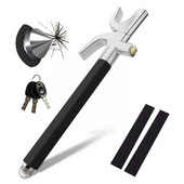 Încuietoare volanului mașinii Încuietoare antifurt în formă de U pentru camion Blocare de siguranță retractabilă de auto-apărare Dispărător de ferestre Hamme L4T6