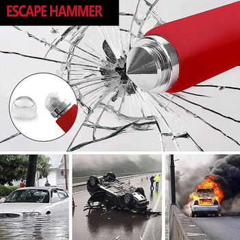 Заключване на волана на автомобила U-образна брава против кражба за камион, прибираща се ключалка за самозащита, безопасност, разбивач на прозорци, безопасност Hamme L4T6