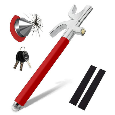 Încuietoare volanului mașinii Încuietoare antifurt în formă de U pentru camion Blocare de siguranță retractabilă de auto-apărare Dispărător de ferestre Hamme L4T6