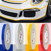 Autós fényvisszaverő szalag 1cm*500cm-es matrica biztonsági jelölés autóformázó öntapadó figyelmeztető szalag motorkerékpár-fólia díszítőeszköz