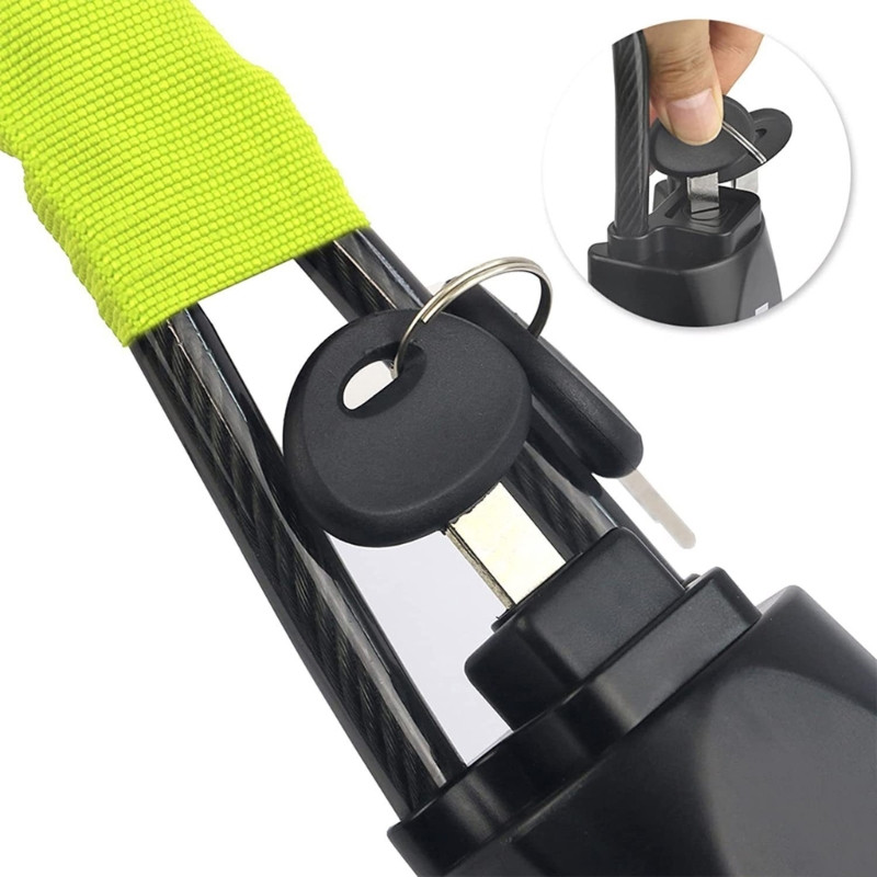 Univerzális kormánykerékzár autó lopásgátló eszköz övzár 2 kulccsal