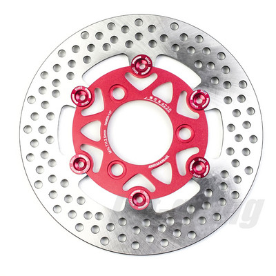 Disc de frână de 220 mm pentru motocicletă, cu 3 găuri, din oțel inoxidabil, față, spate, rotor, discuri, scuter, bicicletă sport, motocicletă, ATV, Pitbike
