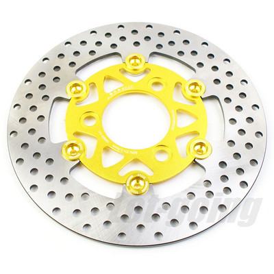 Disc de frână de 220 mm pentru motocicletă, cu 3 găuri, din oțel inoxidabil, față, spate, rotor, discuri, scuter, bicicletă sport, motocicletă, ATV, Pitbike