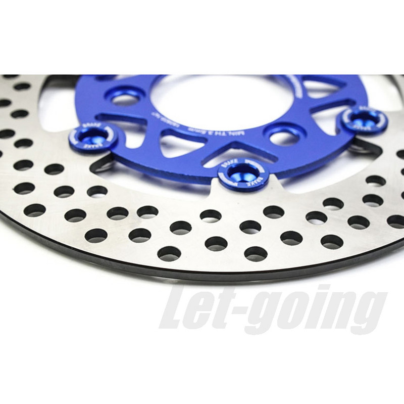 Disc de frână de 220 mm pentru motocicletă, cu 3 găuri, din oțel inoxidabil, față, spate, rotor, discuri, scuter, bicicletă sport, motocicletă, ATV, Pitbike